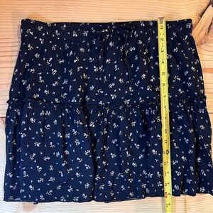 Indigo Reign Sweet Navy Floral Women’s Miniskirt Size Large